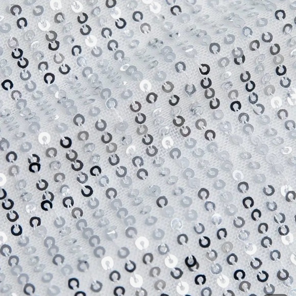 NEW! Shimmering Sequin Romper Jumpsuit with Alluring Back Cutout - Picture 3 of 4